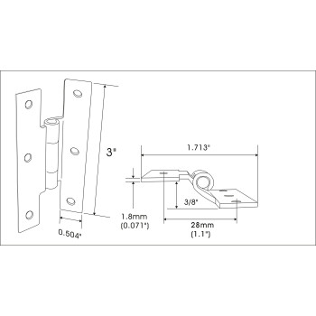 Qcaa Black Steel Hinge 38 Offset For Cabinet Door Matte Black 6 Pack Made In Taiwan