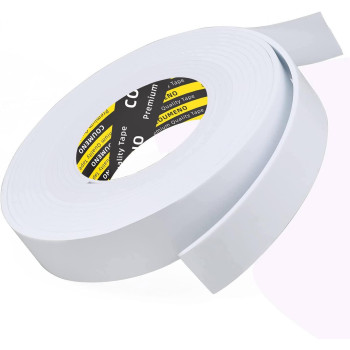 Coumeno Eva Singlesided Adhesive White Foam Tape Singlesided Sealing Strip Foam Pad Sponge Tape Selfadhesive Insulation Seal