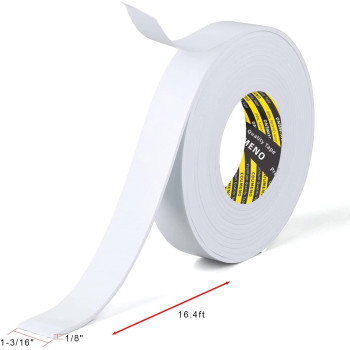 Coumeno Eva Singlesided Adhesive White Foam Tape Singlesided Sealing Strip Foam Pad Sponge Tape Selfadhesive Insulation Seal