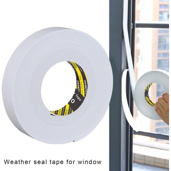 Coumeno Eva Singlesided Adhesive White Foam Tape Singlesided Sealing Strip Foam Pad Sponge Tape Selfadhesive Insulation Seal