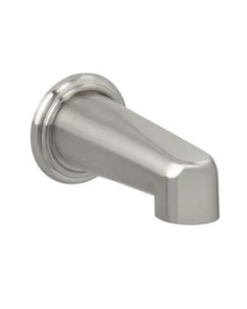 Miseno 6-1/2 Non-Diverting Tub Spout - Brushed Nickel