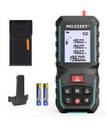 Mileseey G2 200Ft Laser Measurement Tool With 006 Inch Accuracy Distance Area Volume Measure And Pythagoras Portable Handle L