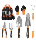 Whonline Gardening Tools Set 87Pcs Heavy Duty Garden Tool Kit Succulent Tools Set And Storage Tote Bag Included Plant Tools G