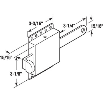 Primeline Gd 52118 Inside Deadlock Heavy Duty Galvanized Steel Housing Fits Most Garage Doors Extra Protection As A Securit