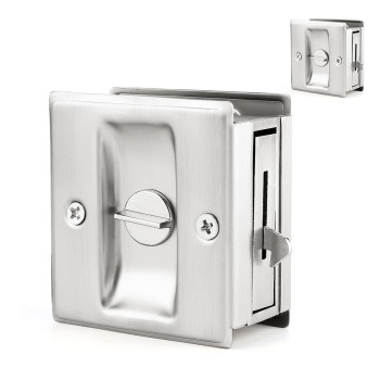 Homotek 2 Pack Privacy Pocket Door Lock Hardware With Pull Replace Old Or Damaged Sliding Door Locks Quickly And Easily 234