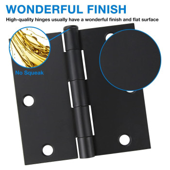 Square Door Hinges Black Matte 35 Inch X 35 Matte Black Door Hinges 312 Interior Door Hinges Square Corners Standard Fla