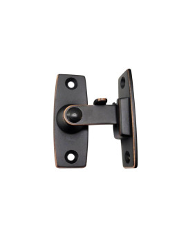 Qcaa 25 Heavy Forged Solid Brass Door Latch 90 Degree Right Angle Door Latch Buckle For Doors Windows Aged Classic Bronze