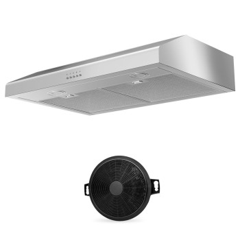 Range Hood 30 Inch 600 Cfm Under Cabinet Range Hood With Strong Suction For Ductductless Convertible Stainless Steel Kitchen