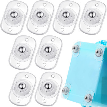 Honoson 8 Pcs Self Adhesive Caster Wheels Appliance Rollers Appliance Sliders For Kitchen Appliances 360 Swivel Universal Wheel