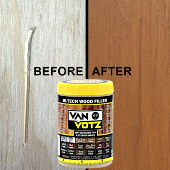 Van Votz Hitech Wood Filler For Exterior Wood In 18 Colors Cedar Halfpint500G