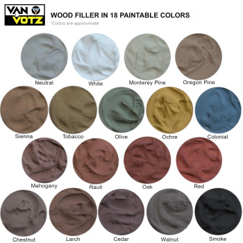 Van Votz Hitech Wood Filler For Exterior Wood In 18 Colors Cedar Halfpint500G