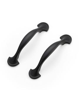 Ravinte 20 Pack Solid 3 Inch Rounded Foot Arch Kitchen Cabinet Handles Matte Black Curved Cabinet Pulls Black Drawer Pulls Kitch