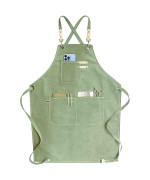 Carrotez Adjustable Over Sized Plus Size Canvas Apron With Pockets Men And Women Aprons