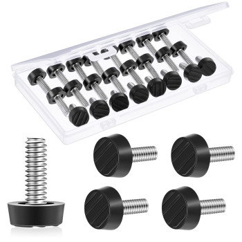 Hotop 1420 Unc Thread Adjustable Furniture Levelers Screw In Galvanized Steel Glide Furniture Leveling Feet Screw On Floor Lev