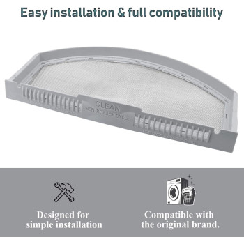 Replacement Lint Screen Filter For Hotpoint Htx21Eask0Ww Htx24Eask0Ww Htx24Gask0Ww Htx24Eask0Ws Htx24Gask0Ws Dryer