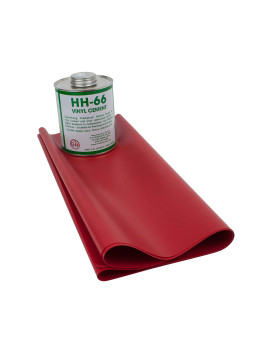 Mytee Products 18Oz Red Tarp Vinyl Repair Kit Hh66 Hh66 Pvc Cement With Brush 32 Ounce Made In Usa