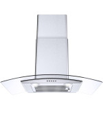 Range Hood 30 Inch Tieasy Wall Mount Kitchen Hood With Ductedductless Convertible Duct Stainless Steel Chimney And Baffle Fil