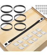 6 Set Drawer Repair Kit Drawer Support Brackets Includes Screws For Reinforcing And Repairing Broken Sagging Wood Drawers Furnit