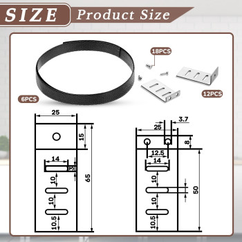 6 Set Drawer Repair Kit Drawer Support Brackets Includes Screws For Reinforcing And Repairing Broken Sagging Wood Drawers Furnit