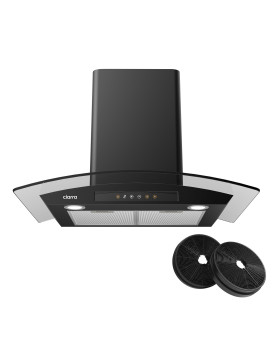 Ciarra Black Range Hood 30 Inch With Carbon Filters 450 Cfm Stove Vent Hood For Kitchen Auto Shut Off Function Cab75502003