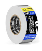 Professional Grade Aluminum Foil Tape 6 Pack 2 Inch By 210 Feet 70 Yards 36 Mil High Temperature Perfect For Hvac Se