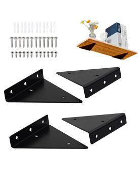 4 Packs Floating Shelf Brackets 4 X 3 Inch Small Shelf Brackets Floating Shelf Bracket 4 Inch Floating Shelves Brackets Space