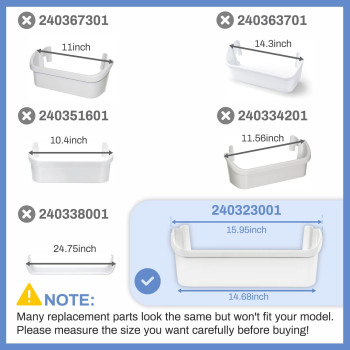 M Motico 2 Pack Upgrade 240323001 Refrigerator Door Bin Shelf Compatible With Frigidaire Door Shelf Replacement Parts Ffhs2611