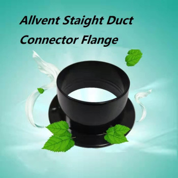 Duct Connector Flange 8756 Inch Black Plastic Straight Dryer Vent Wall Plate Wall Trim Pipe Collar For Heating Cooling Vent