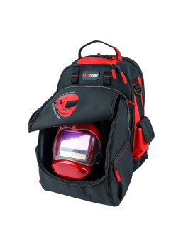 Melotough Welding Tool Backpack Extreme Gear Pack With Large Capacity Helmet Holder Luggage Storage Bagred