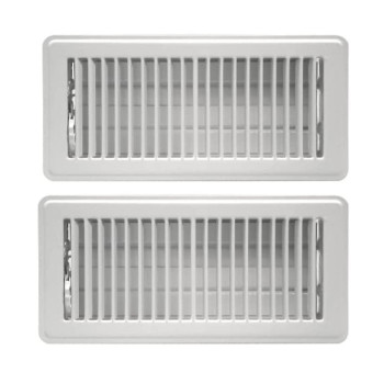 Rocky Mountain Goods Vent Cover For Home Floor 4 X 12 White Pack Of 2 Heavy Duty Metal Walkable Floor Register Air V