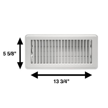 Rocky Mountain Goods Vent Cover For Home Floor 4 X 12 White Pack Of 2 Heavy Duty Metal Walkable Floor Register Air V