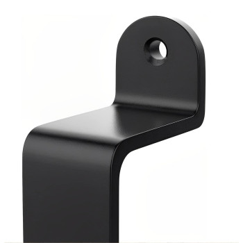 Barn Door Handle Black 10 Inch Comfortable Handy Touch Gate Handles 2 Pack Long Solid Metal Door Pull For Sliding Barn Door Gate