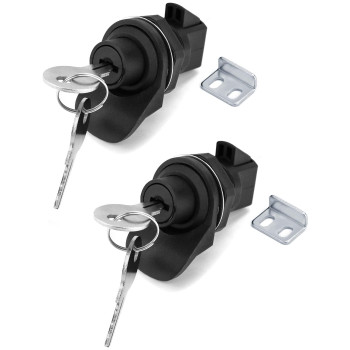 Qwork Push Button Latch 2 Pack Plastic Pushtoclose Latches For Boatmotorcycle Glove Box Locks