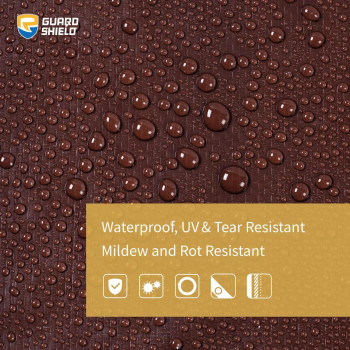 Guard Shield Browngreen Tarp 12X12 Feet Medium Duty Outdoor Waterproof Multi Purpose Poly Tarps Cover 7Mil