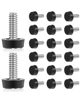 Hotop 1420 Unc Thread Adjustable Furniture Levelers Screw In Galvanized Steel Glide Furniture Leveling Feet Screw On Floor Lev