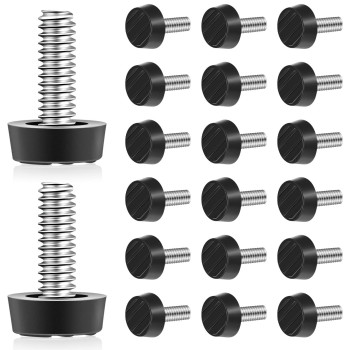 Hotop 1420 Unc Thread Adjustable Furniture Levelers Screw In Galvanized Steel Glide Furniture Leveling Feet Screw On Floor Lev