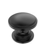 Alzassbg 10 Pack Matt Black Cabinet Knobs 1 Inch30Mm Diameter Kitchen Cabinet Hardware Round Knobs For Cabinets And Drawers A