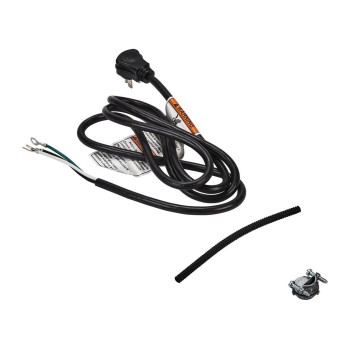 Whirlpool W11365014 Genuine Oem Power Cord Kit For Dishwashers Black