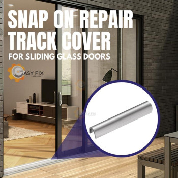 Easy Fix Hardware Snap On Repair Track Cover 14 Inch For Sliding Patio Glass Doors Sliding Door Repair Replacement Stainles