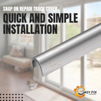 Easy Fix Hardware Snap On Repair Track Cover 14 Inch For Sliding Patio Glass Doors Sliding Door Repair Replacement Stainles