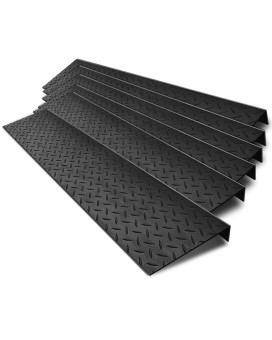 Spurtar Rubber Stair Treads 30 X 10 6Pcs Outdoor Stair Treads Nonslip 30 Inch Rubber Stair Treads For Wooden Steps Skid