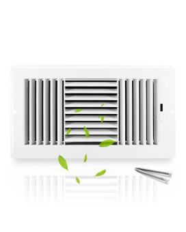 12W X 6H Ceiling Register Louanxpert 3Way Abs Plastic Air Vent Cover Sidewall Grille Register Cover Wmanual Adjuster For