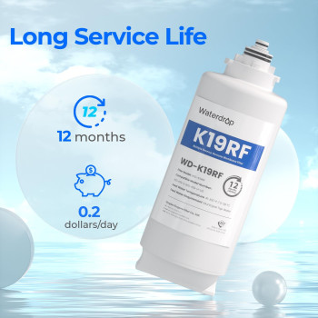 Waterdrop Wdk19Rf Filter Replacement For Wdk19S And Wdk19H Countertop Reverse Osmosis System 12Month Lifetime