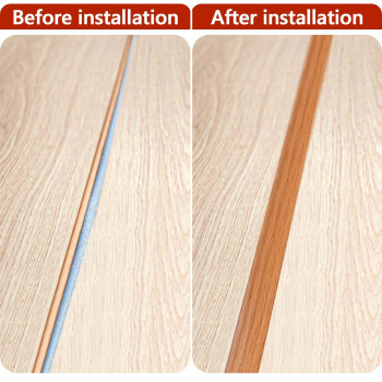 10Ft Floor Transition Strip Self Adhesive Carpet To Tile Floor Edging Trim Pvc Threshold Strips Peel And Stick Floor Joining St