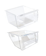 Upgraded Lifetime Appliance 2188656 Upper 2188664 Crisper Bin Lower Compatible With Whirlpool Refrigerator Wp2188656 Wp