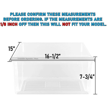 Upgraded Lifetime Appliance 2188656 Upper 2188664 Crisper Bin Lower Compatible With Whirlpool Refrigerator Wp2188656 Wp