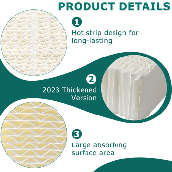 Tomoon 1043 Super Wick Humidifier Filter 2 Pack Replacement For Essick Air Aircare 831000 Ep9500 Ep9700 Ep9800 826000 821000 82