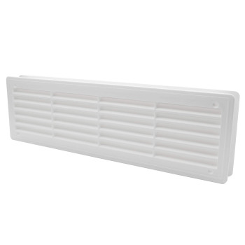 Vent Systems 18 X 5 Inches Pack Of 2 White Door Air Registers Two Sided Door Louvers Ventilation Grille Indoor Vent