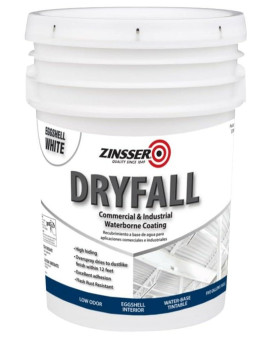 Zinsser 350999 Dryfall Commercial Industrial Waterborne Coating 5 Gallon Eggshell White