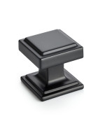 Home Expert Black Cabinet Knobs 30 Pack Kitchen Cabinet Knobs Square Black Knobs For Kitchen Cabinets And Drawers Matte Black Dr